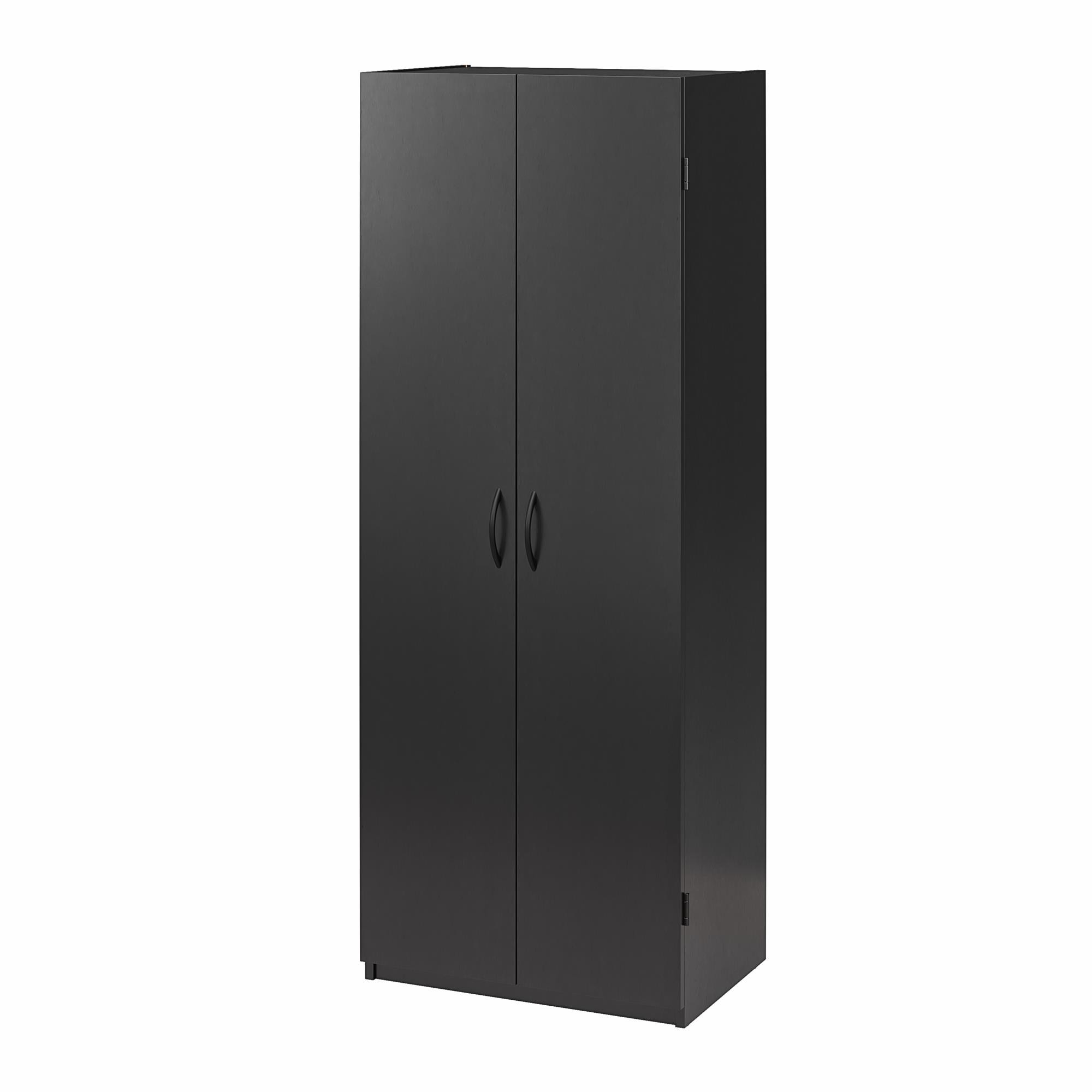 Mainstays 60" 2 Door Storage Cabinet, Black