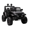 Aosom 12V Battery Powered Kids Ride On Car Off Road Truck Toy w/ Parent Remote, Black
