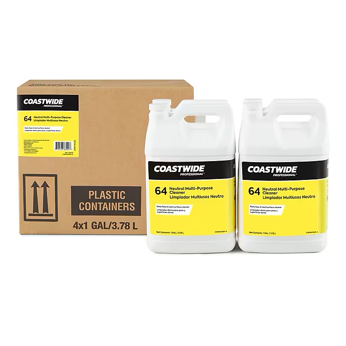 Coastwide Professional Multi-Purpose Neutral Cleaner 64, 3.78L, 4/Carton (CW640001-A)