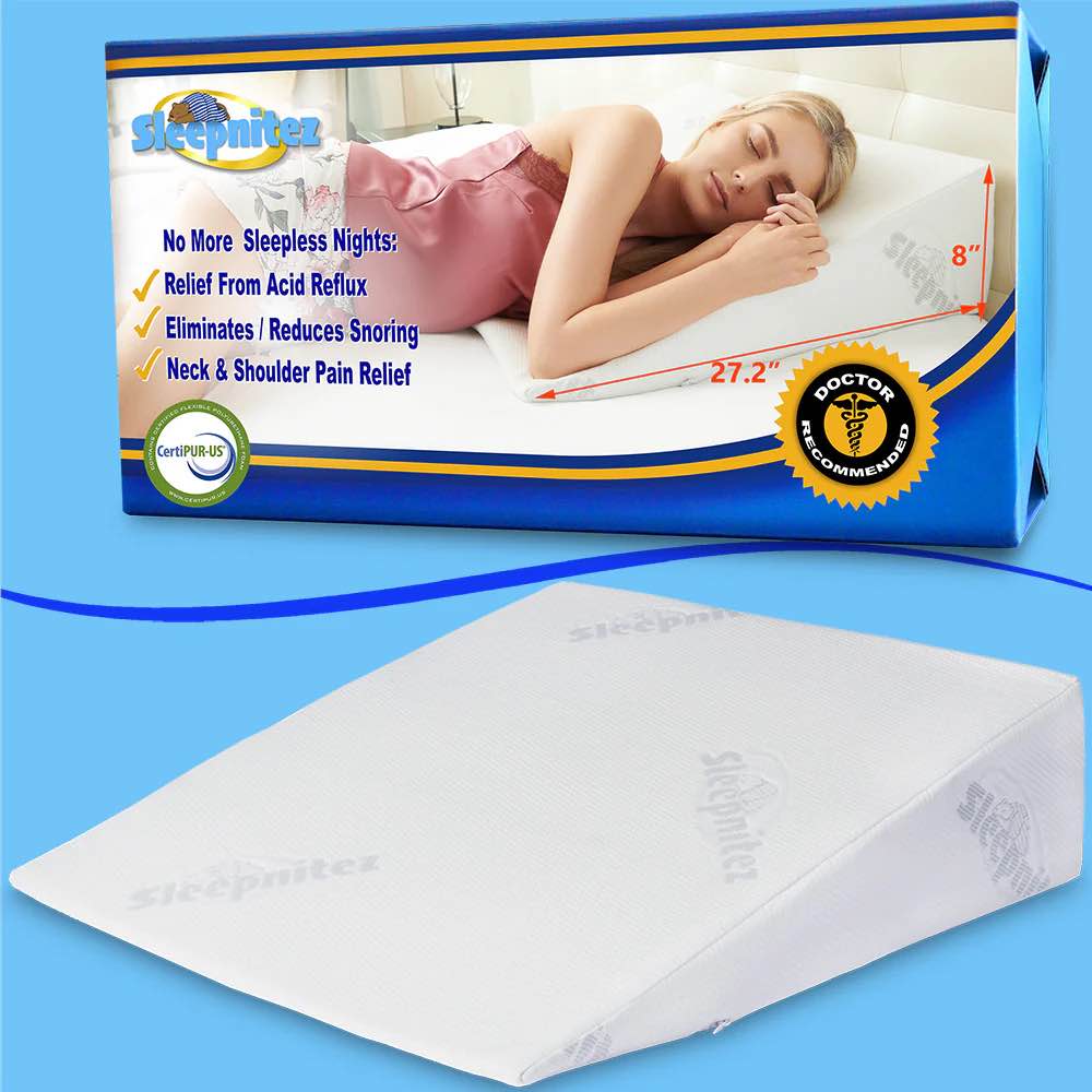 X001 XKVNU3 Sleepnitez 8" Wedge Pillow