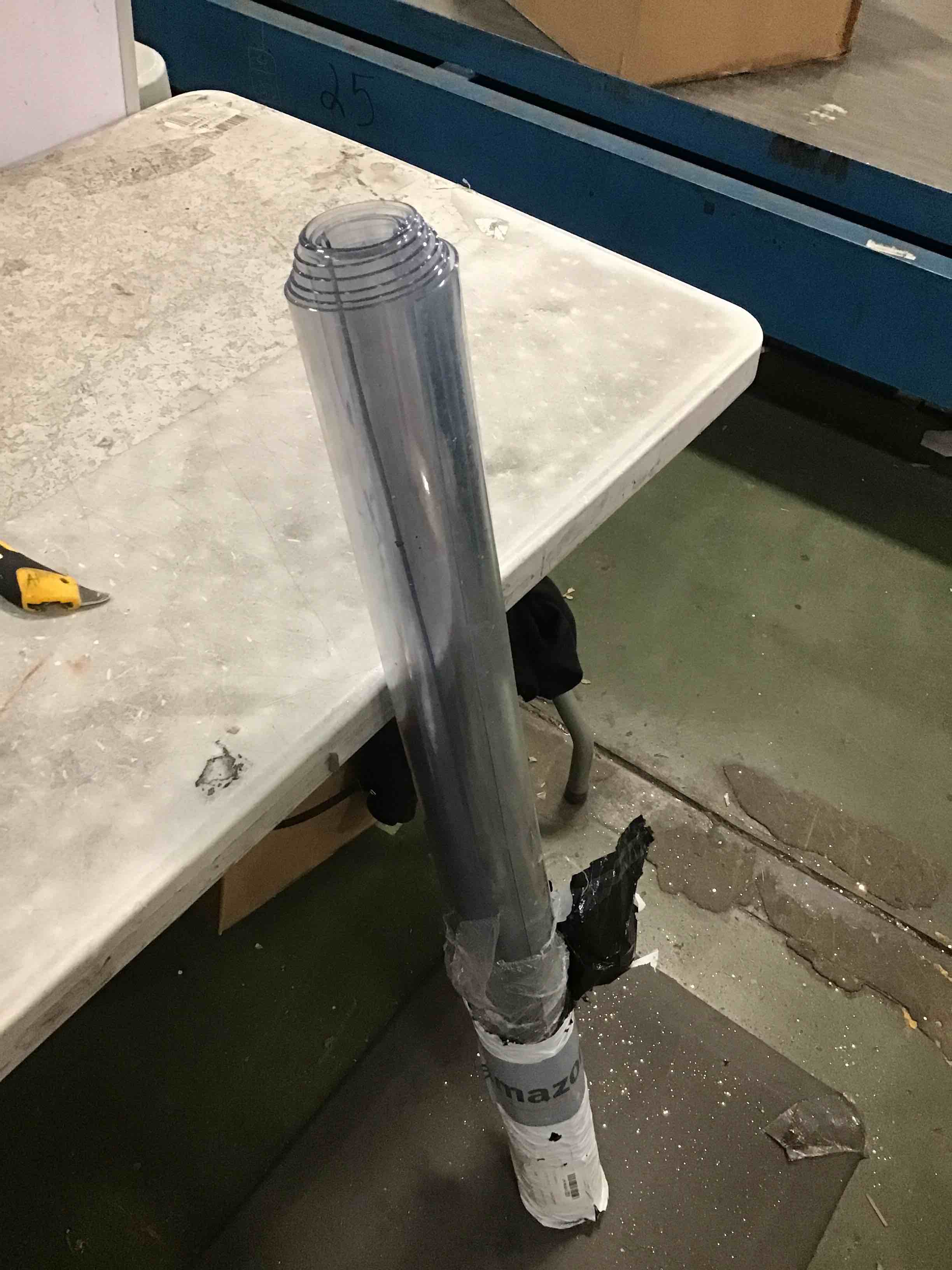 clear plastic table protector 