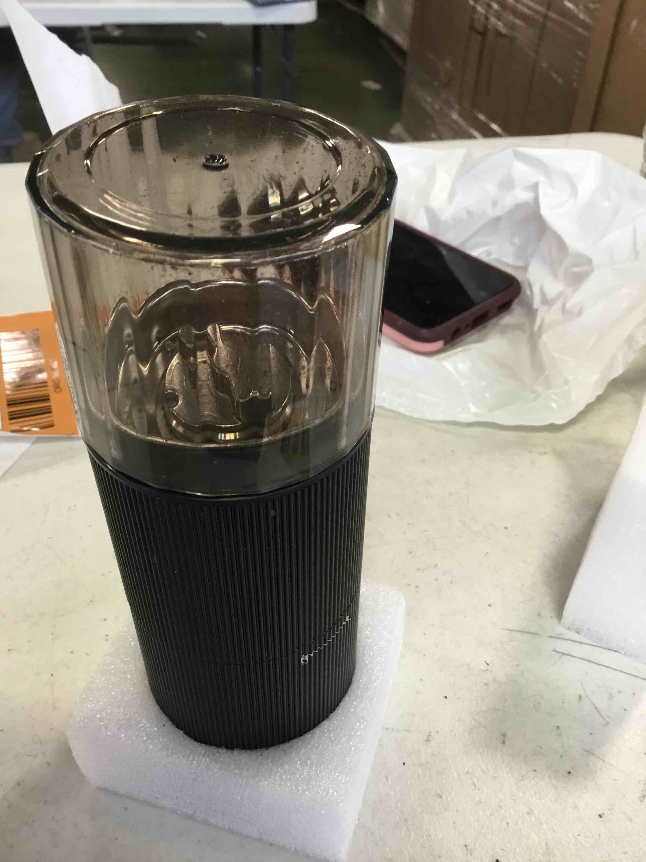 Wirsh Burr Coffee Grinder-Rechargeable Battery Operated Coffee Grinder with Stainless Steel Conical Burr Mill, Eletric Portable Coffee Grinder with 80 Grind Settings from Fine to Coarse