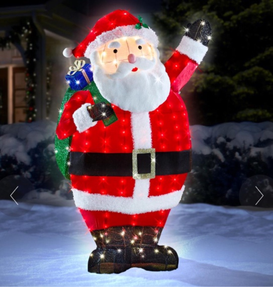 The 6' Magical Twinkling Santa