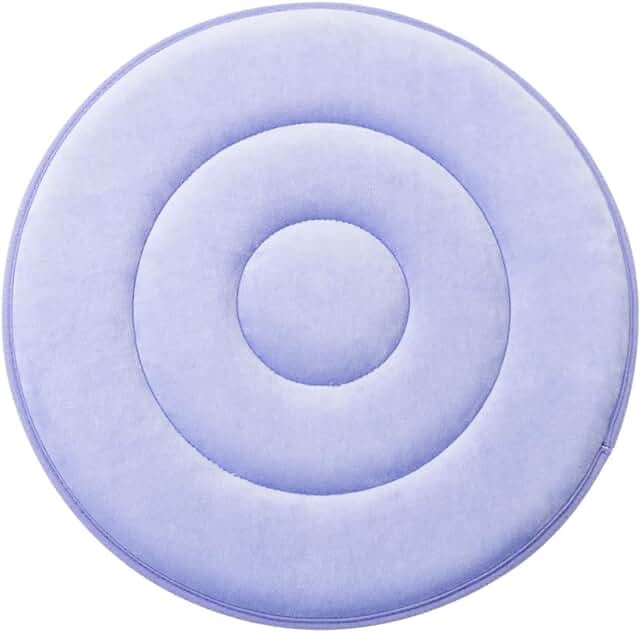 Ehucon Swivel Seat Cushion 360 Degree Rotating Seat Cushion Light Weight Portable Pivot Disc Pad for Elderly, Pregnant Woman, Swivel Car Seat. Easy Turning from Bed to Wheelchair or Chair-19.5"X19.5" 50cmX50cm