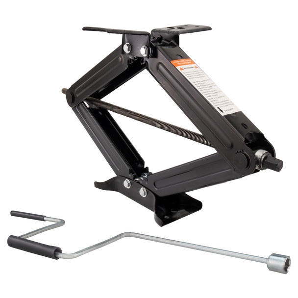 24" RV Stabilizing and Leveling Scissor Jack 7,500 lbs Pair with Handle