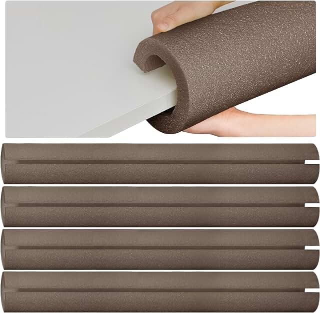 4 Pcs Hanaive 40 Inch x 4.1 Inch Jumbo Pool Noodles Bulk Pool Noodles Foam Large Pre Slit Clamp Foam Protection Foam Tube Swim Noodles for Swimming Floating Craft Projects Padding Bumper