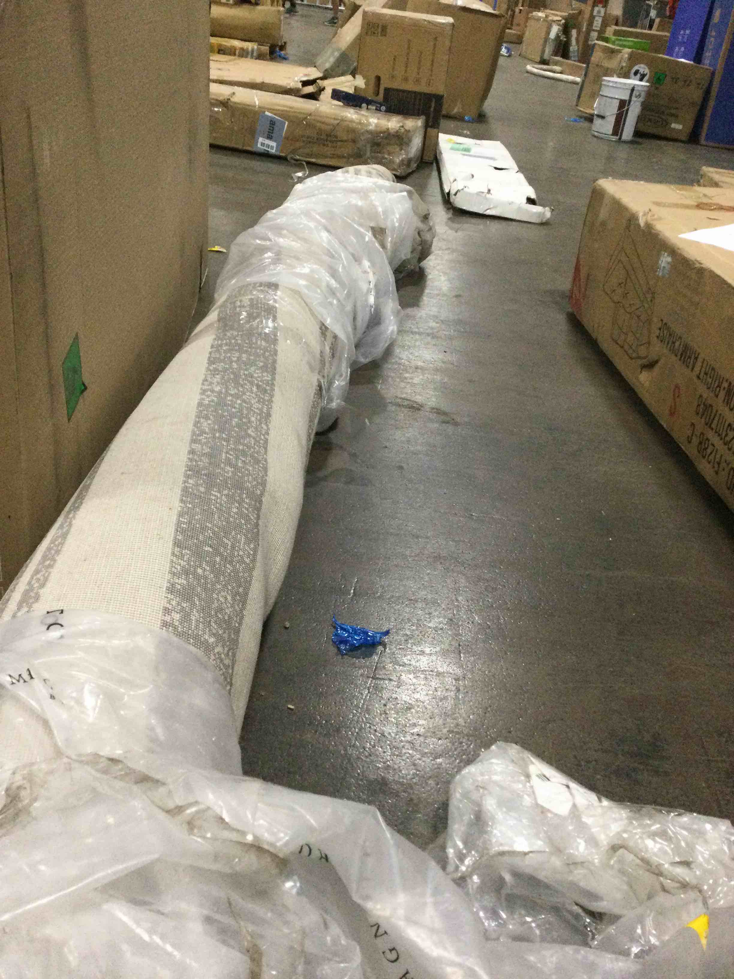 Dash and Albert Gradation Ticking Cotton Area Rug 6' x 9' Grey