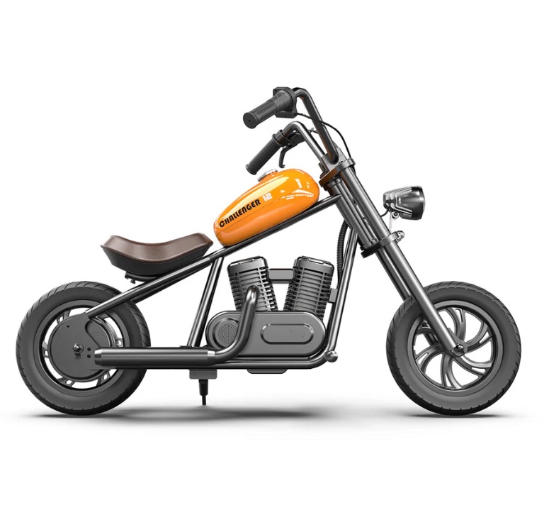 HYPER GOGO Electric Motorcycle for Kids Age 3+, [Great Gift to Kids] Electric Motorbike Up to 10MPH & 60 Minutes Continuous Ride(Orange)