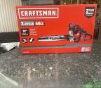 Craftsman two cycle 46 cc 20 inch chainsaw with heavy duty case