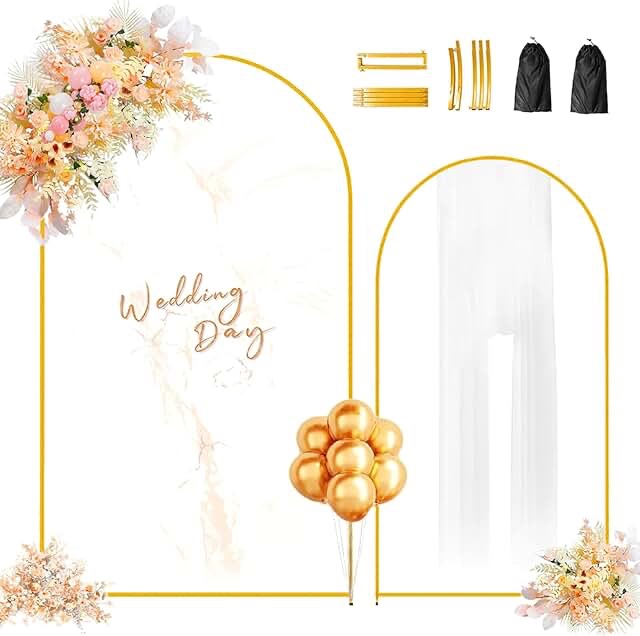 Metal arch for ceremonies