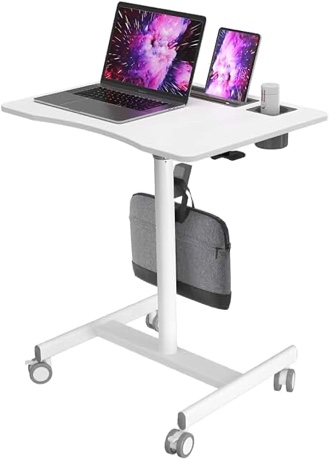 Mobile standing desk model FNST1. Picture similar.