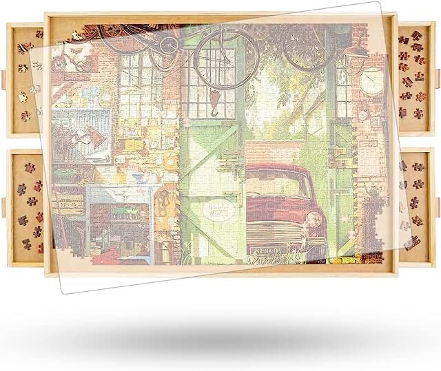 1500 piece puzzle table, jigsaw puzzle board