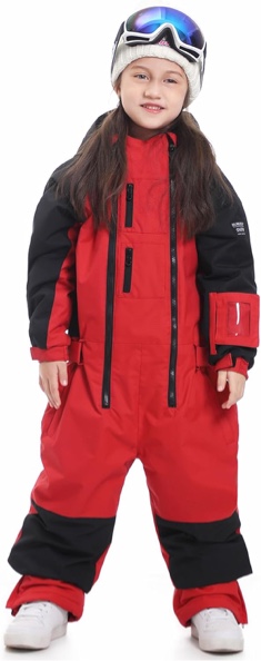 Kids Girls Boys One Pieces Snowsuits Ski Suits Jumpsuits Snowboard Outdoor Winter Waterproof Jackets ( 125 ) 