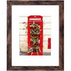 SESEAT 16x20 Picture Frame Brown, Display Pictures 11x14 with Mat or 16x20 without Mat, Photo Frames Wall Gallery, 1 Pack