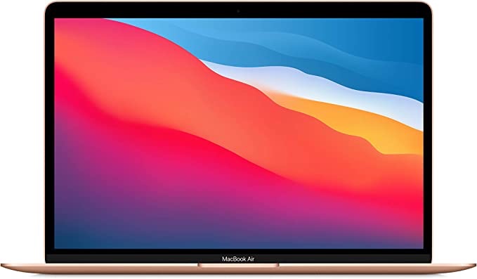 Apple 2020 MacBook Air Laptop M1 Chip, 13” Retina Display, 8GB RAM, 256GB SSD Storage, Backlit Keyboard, FaceTime HD Camera, Touch ID. Works with iPhone/iPad; Gold Gold Without AppleCare+