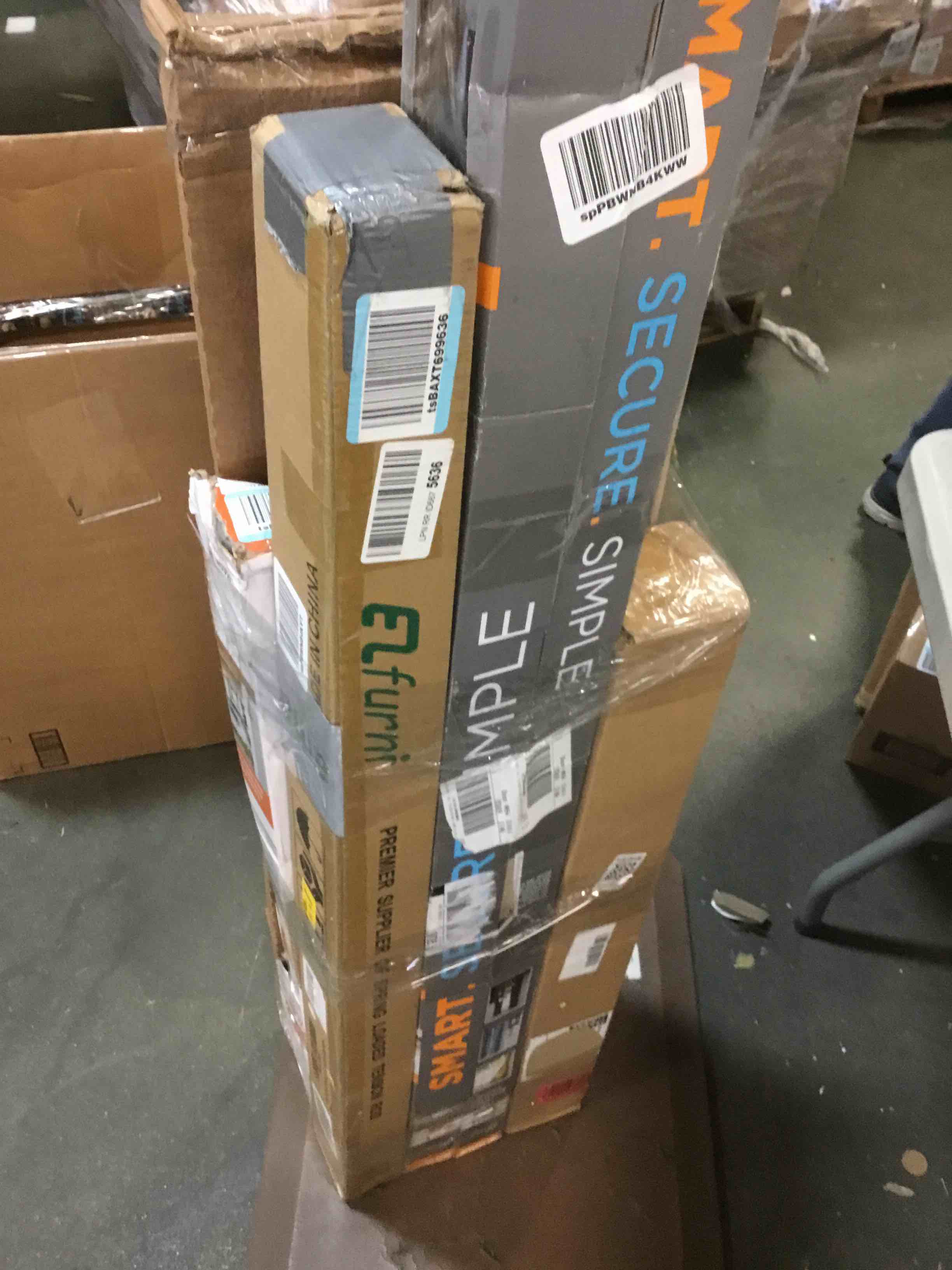 Assortment of Miscellaneous products (May Include cordless shade, curtain rods, retractable baby gate, Led universal linear lamp and more or other use)