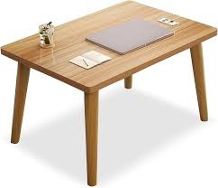 Small Coffee Table Low Table Solid Wood Sturdy Floor Table Desk for Sitting on The Floor, Storage and Living Room Furniture?Natural Wood?24inch (Natural, 24 * 16inch)