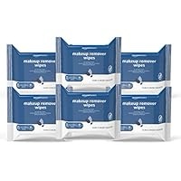 150-Count (6-Pack x 25) Amazon Basics Make Up Remover Wipes (Previously Solimo)