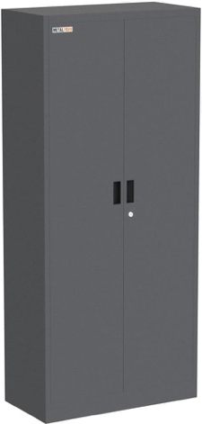 Locking Metal Storage Cabinet | Garage Storage Cabinet with Doors | 73" Lockable Tool Cabinet | Metal Cabinets for Home Office (Dark Gray)