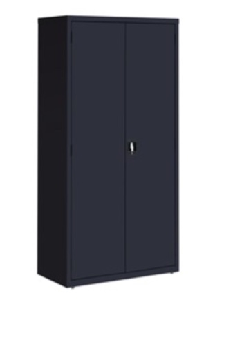 Tall Steel Storage Cabinet (73.62x18.5x7.48) - Black