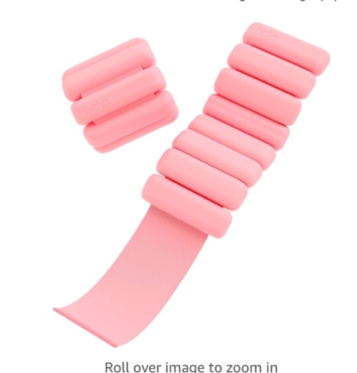 Bala Bangles - Set of 2 1lb each | Adjustable Wearable Wrist & Ankle Weights | Yoga, Dance, Barre, Pilates, Cardio, Aerobics, Walking