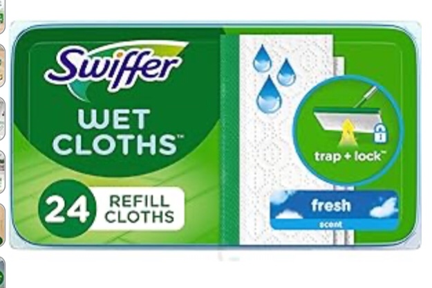 Assorted Swiffer Wet Cloths wet mopping cloths linges humidifies 