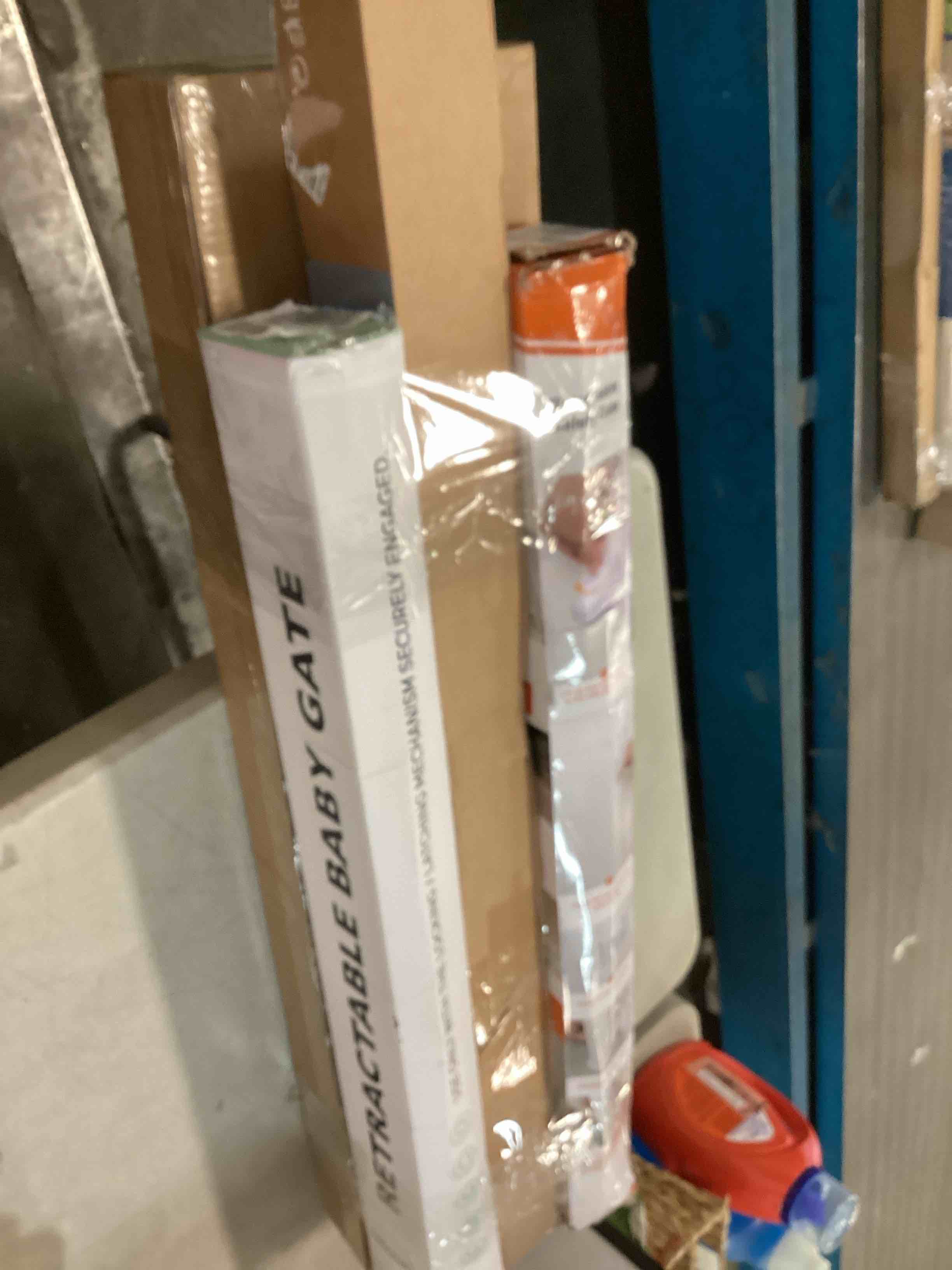 Assortment of Miscellaneous products (May Include cordless shade, curtain rods, retractable baby gate, Led universal linear lamp and more or other use)