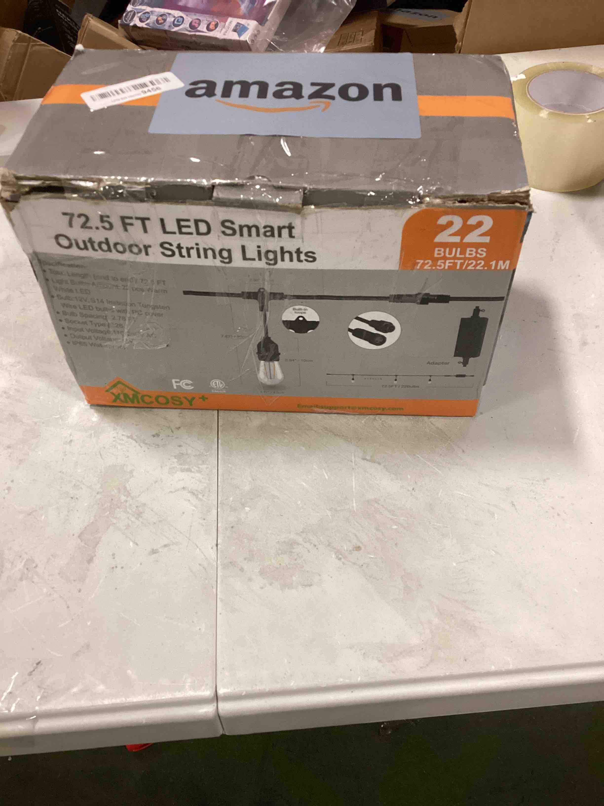 XMCOSY+ Patio Lights, Outdoor Smart String Lights 72.5Ft Warm White