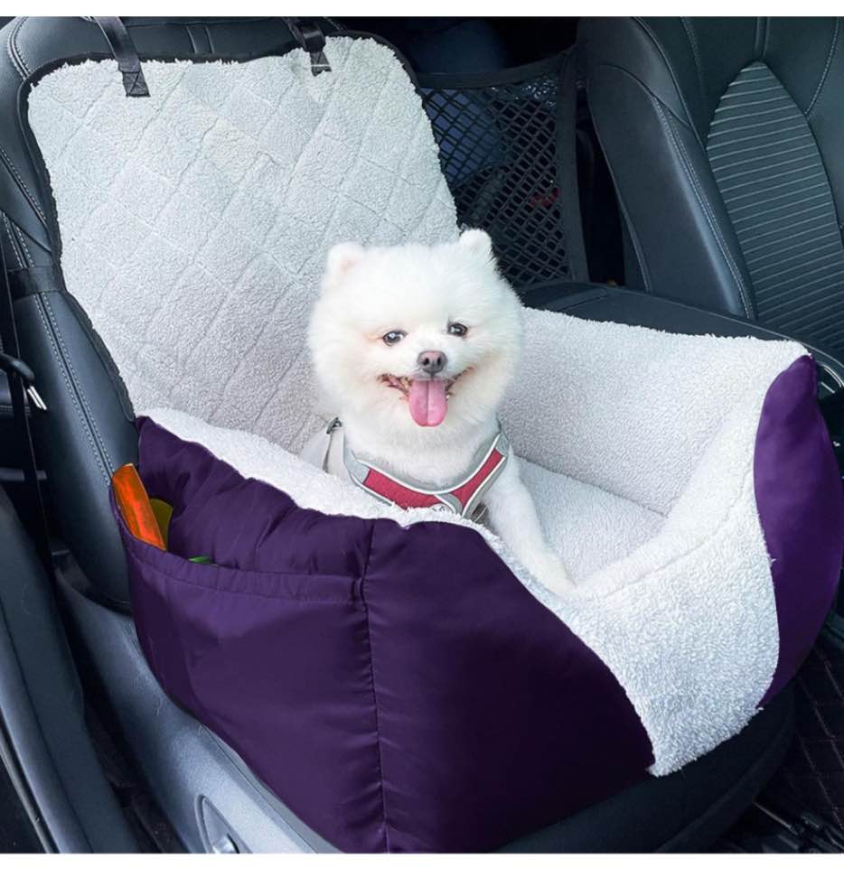 Dog Car Seat for Small Dogs,Pet Car Seat with Storage Pocket and Clip-On Safety Leash,The Dog Car Seat Fully Detachable and Washable,Car seat for Dog for Travel,Dog Booster Seats for Small Medium Dog