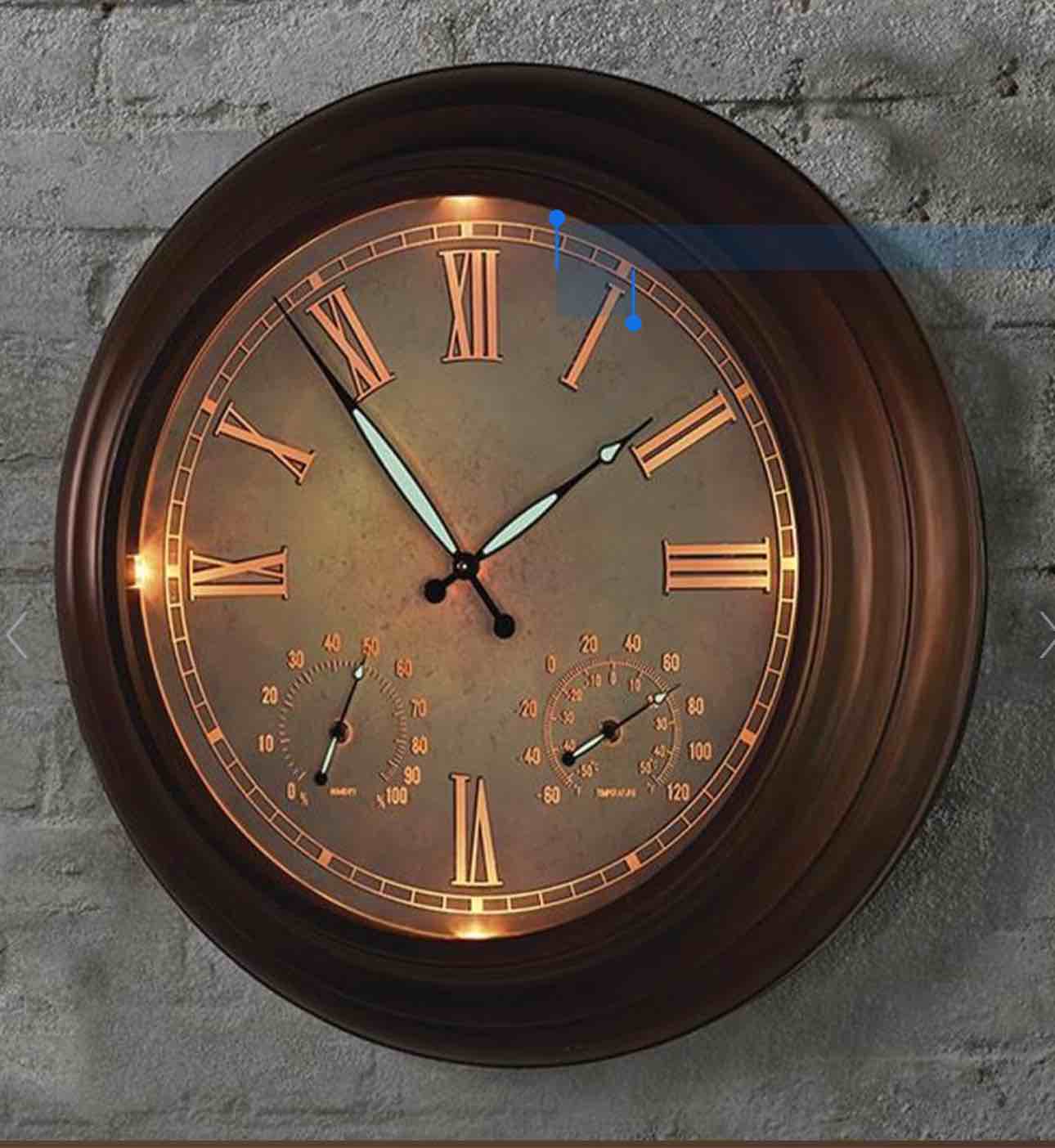 The 24" Outdoor Lighted Atomic Clock