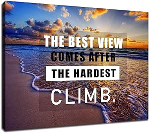 Inspirational Wall Art for Office Inspirational Quotes Wall Art positive Poster Contemporary Canvas Prints Painting Home Office Decor Bedroom Living Room Framed Ready to Hang [24''Wx 18''H]