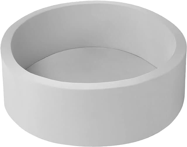 EOSAU 35 Inches Kids Ball Pit Soft Memory Foam Round Ball Pit Indoor Playpen Ball Pool for Kids Toddlers, Balls NOT Included (Grey)