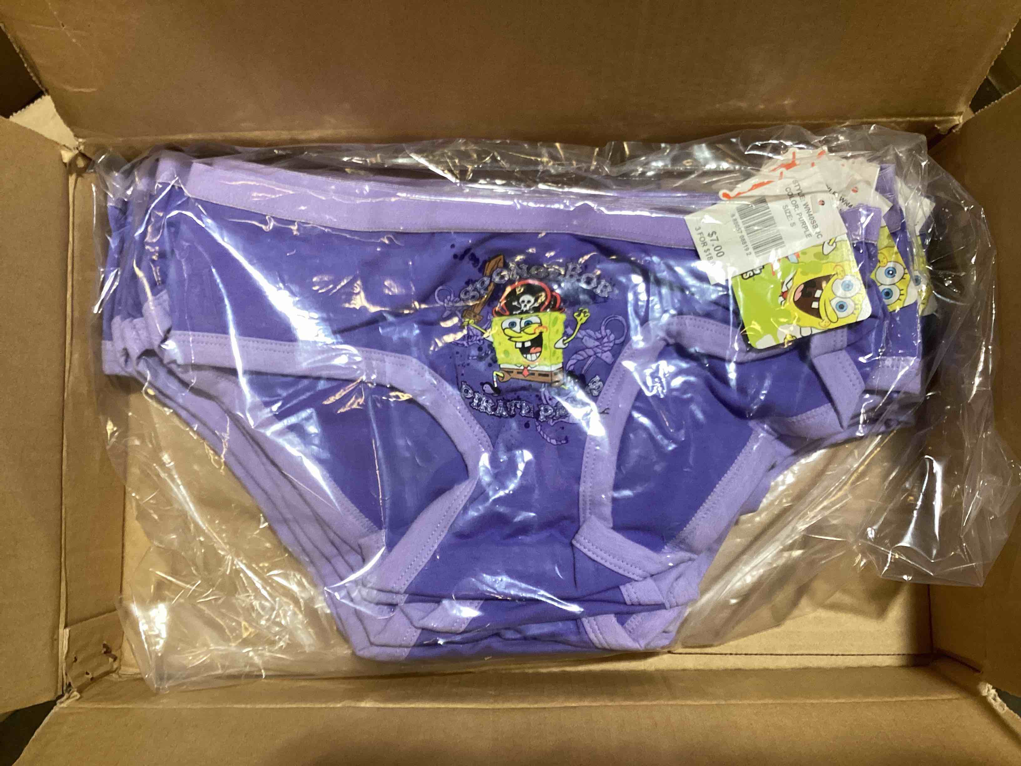 Sponge Bob Square Pirate Pants Purple Bikini Nickelodeon - Assorted Sizes! 
