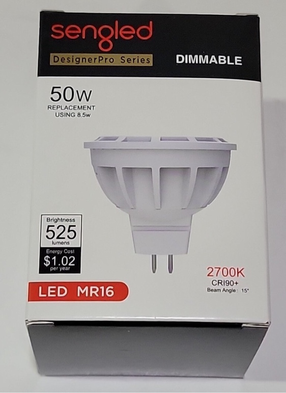 Sengled DesignerPro Series Dimmable 8.5w LED MR16 2700K (Lot of 17 pieces)
