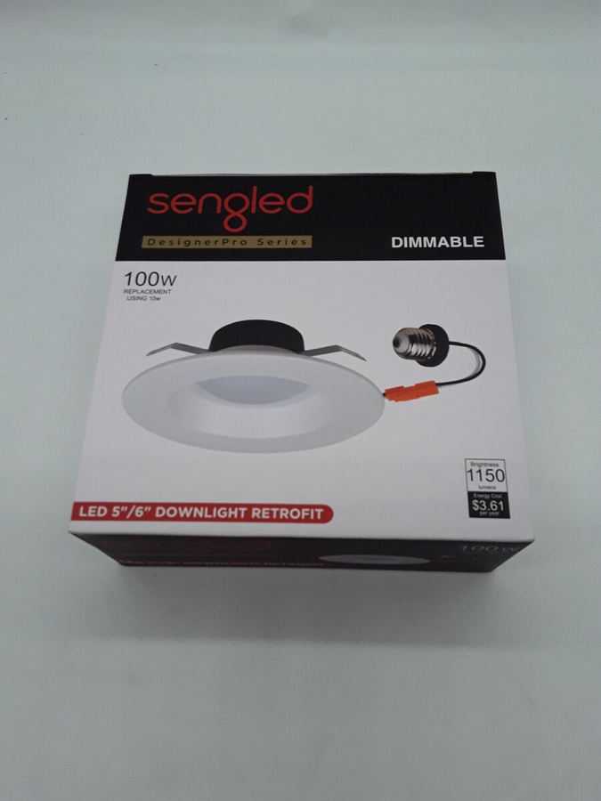 Sengled DesignerPro Series Downlight Retrofit 5"/6" 15W 4000K 1150 Lumens White