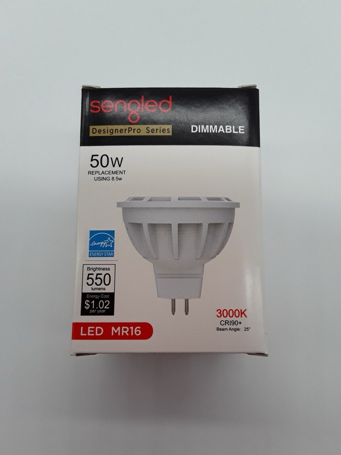 Sengled - Dimmable LED MR16 25D 550lm 3000K 12V CRI90 (Lot of 50 pieces)