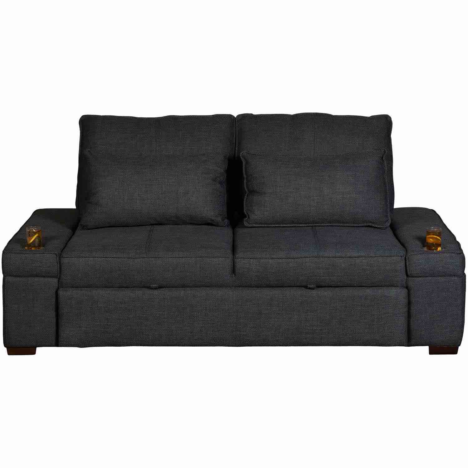 Unique Style Gray Sofa with Pull Out Bed - SEE DESCRIPTION 