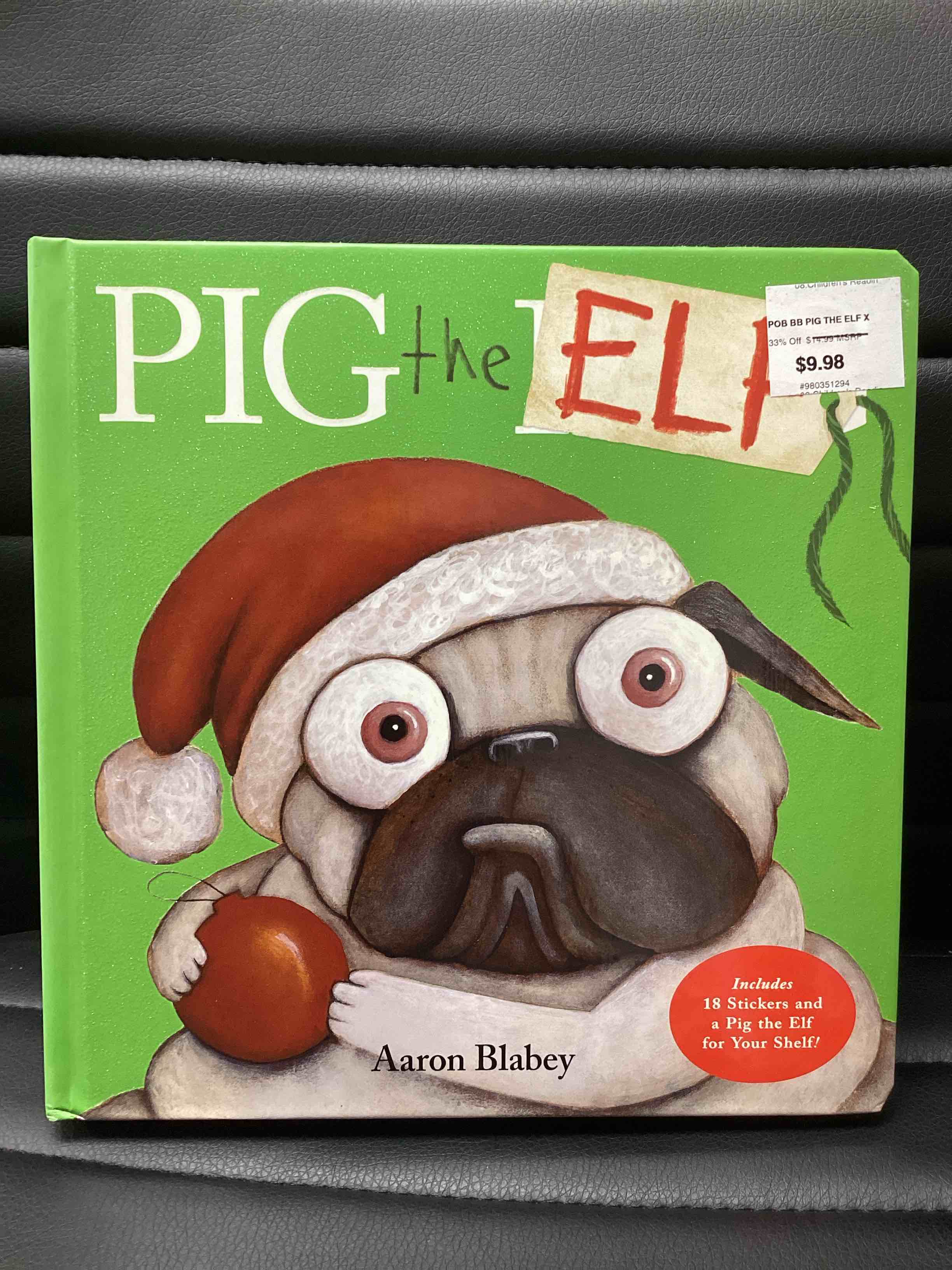 Pug The Elf Storybook With 18 Stickers And PigThe Elf For Your Shelf