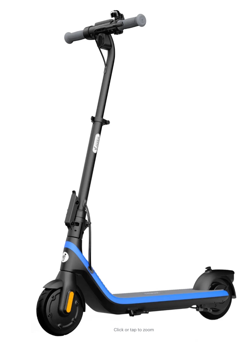 Segway - C2 Pro Kids Electric Scooter w/7.5 mi Max operating Range & 12.4mph Max Speed - Black 
