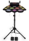 Electric Kids Drum Set,Electronic Drum Set Practice 9 Pads With Stand,Music Recording,Light Up Drum Sticks,Drum Pedal,Midi,Dual Stereo Speaker(Rainbow) Electric Drum Set+Light Up Drum Sticks+Stand