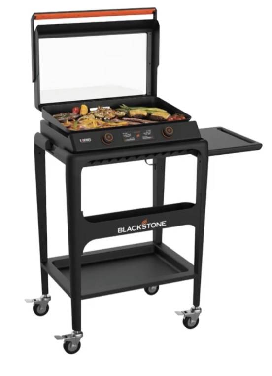Blackstone E-Series 2-Burner 22" Electric Tabletop Griddle with Prep Cart