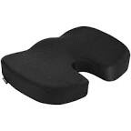 Memory Foam Seat Cushion & Lumbar Support Pillow for Office Chair Car Wheelchair Orthopedic Chair Pad and Back Cushion with Adjustable Straps for Lower Back, Tailbone, Sciatica, Hip Pain Relief Upgrade-Ventilated Seat and Back Cushion