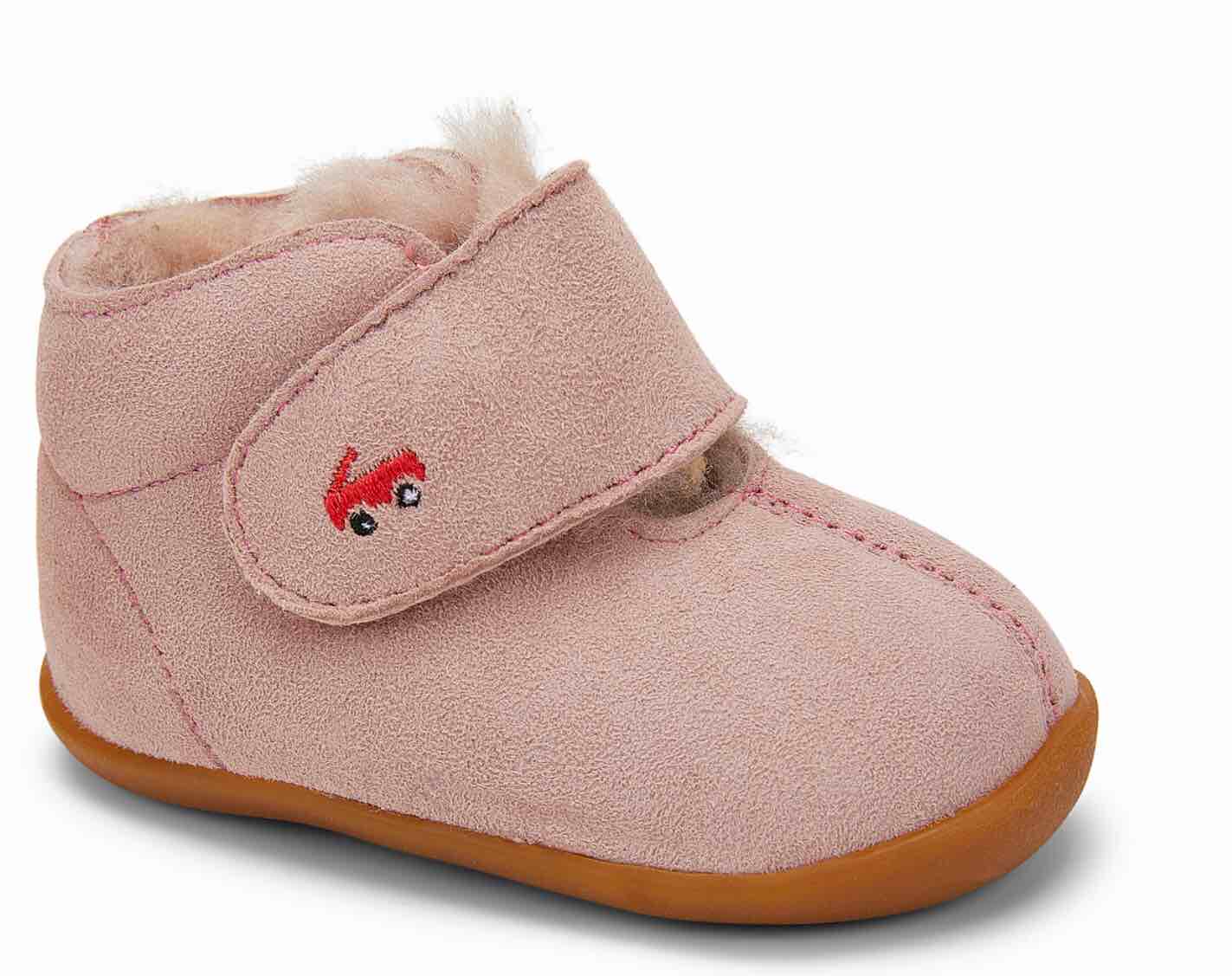 Avery (First Walker) Pink Shearling