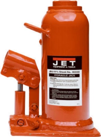 Jet Equipment 22-1/2 Ton Capacity Industrial Hydraulic Bottle Jack