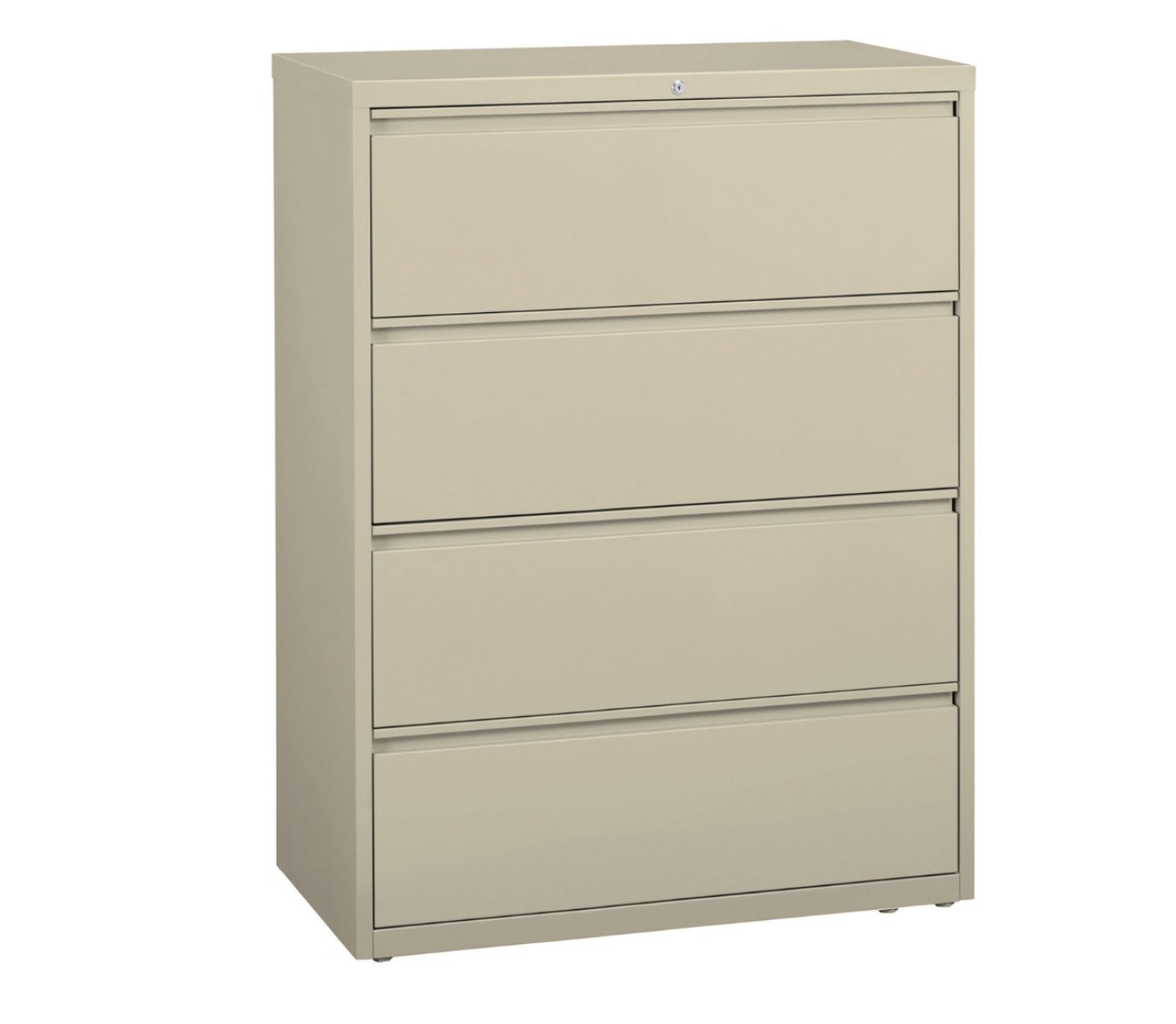 4-Drawer, 42in W Lateral File Cabinet