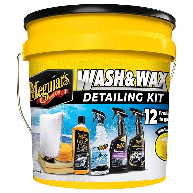 Meguiar’s Wash & Wax Detailing Kit, 12-piece