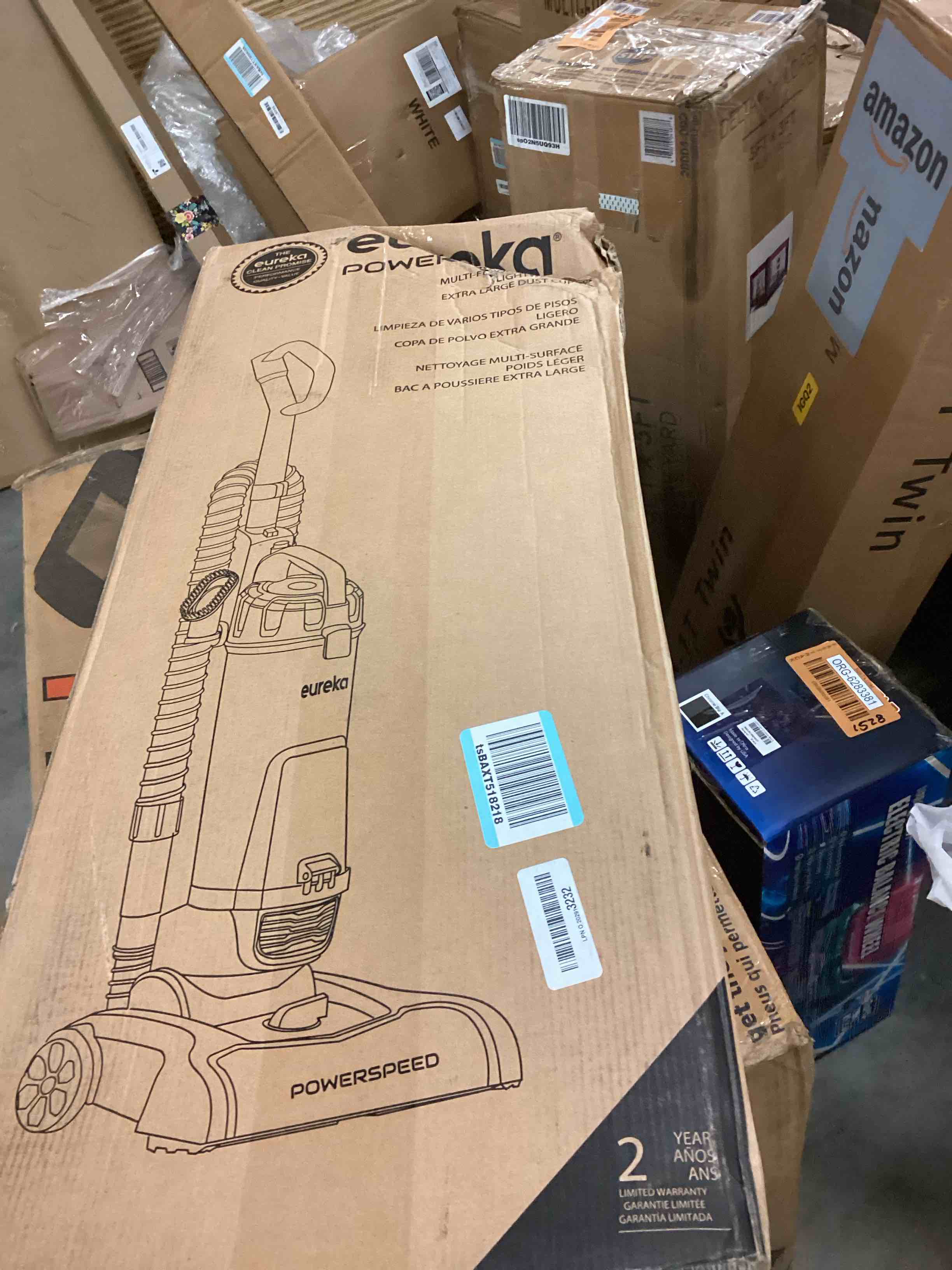 eureka NEU182B PowerSpeed Bagless Upright Vacuum Cleaner, Lite, Purple