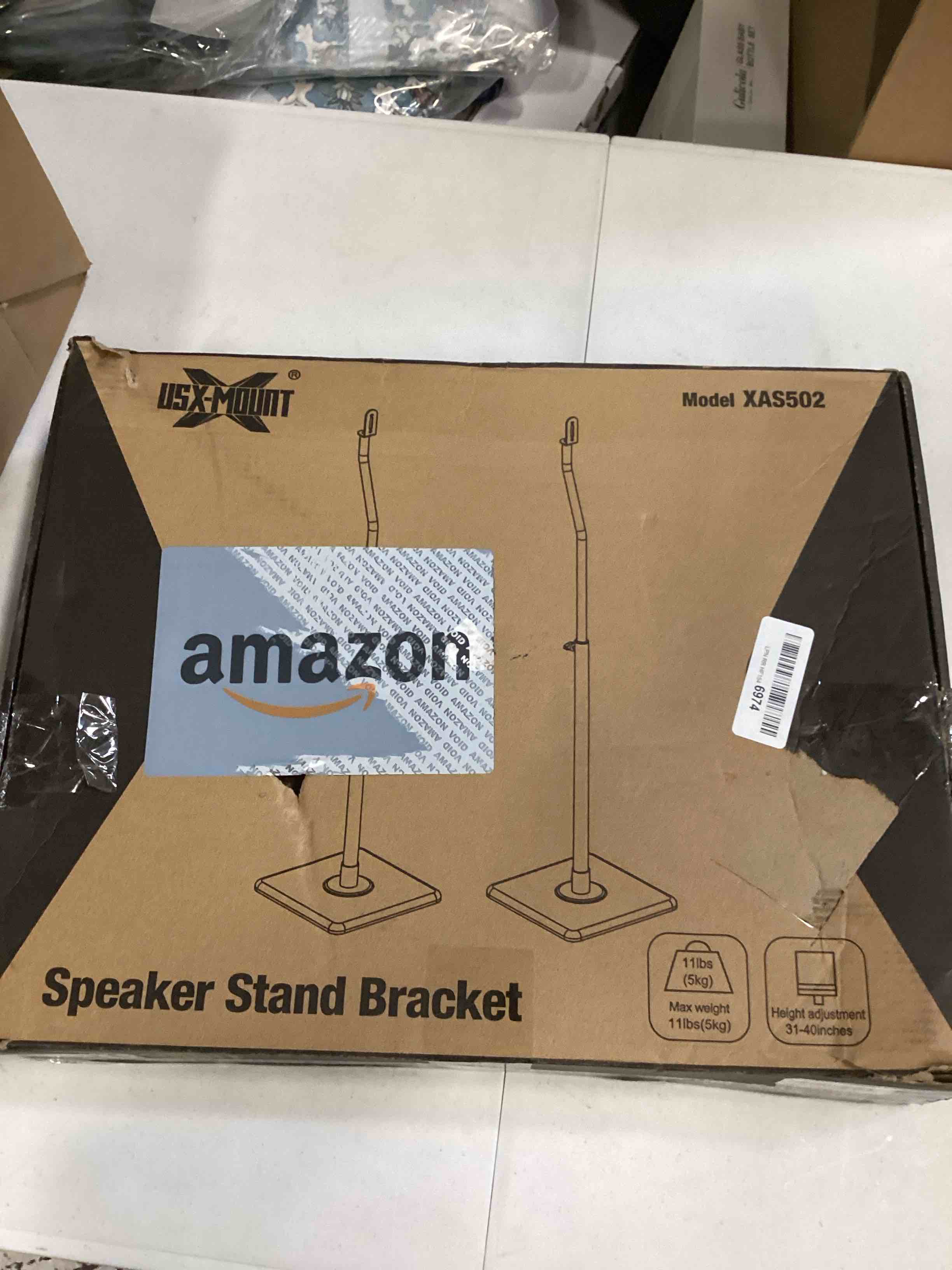 Universal Speaker Stands Height Adjustable Extend 34" to 46" for