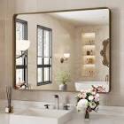 Brone Metal Frame Bathroom Wall Mirror