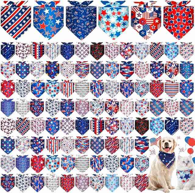 4th Of July Dog Bandanas 
